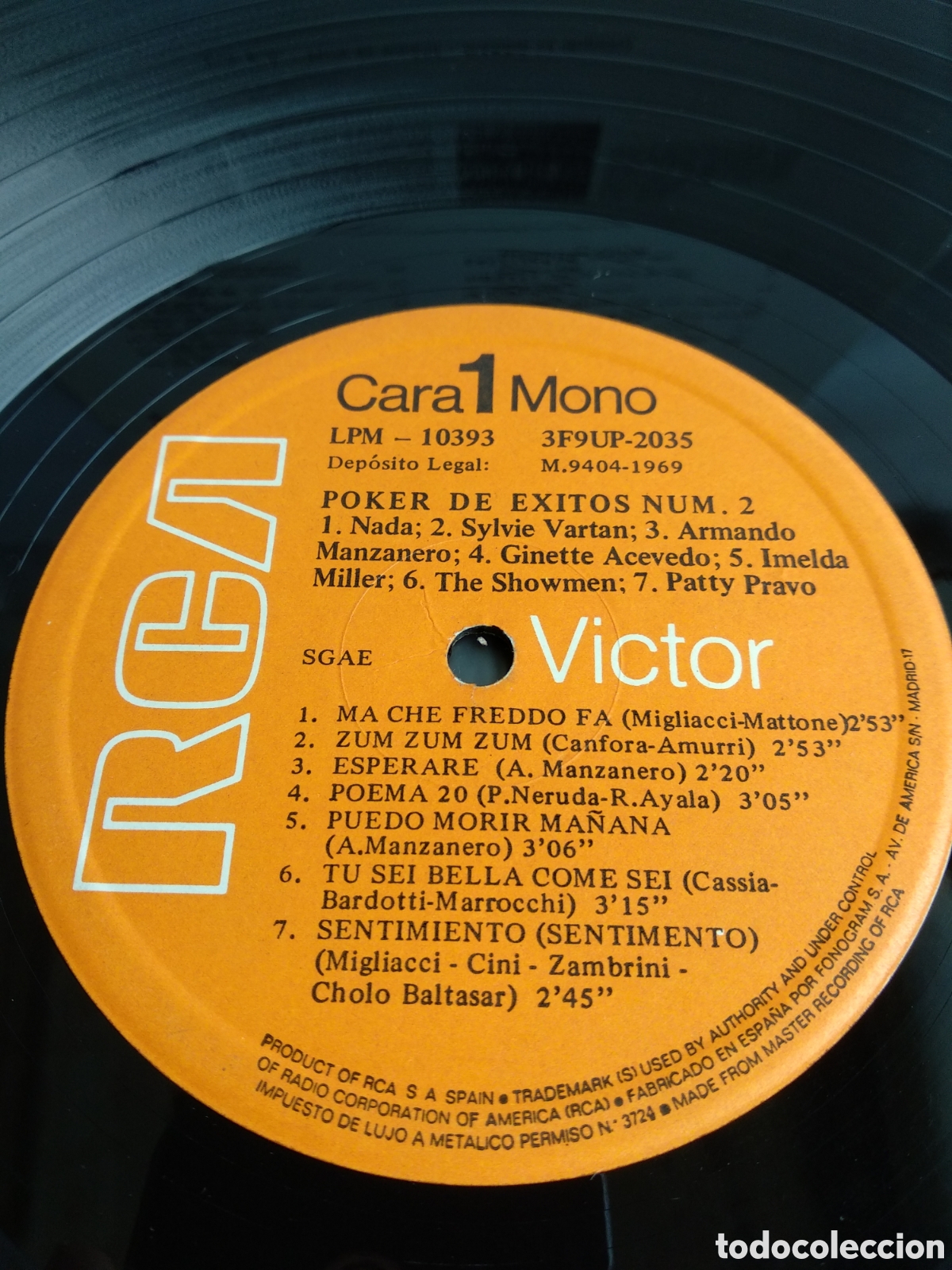 Discos de vinilo: POKER DE &Eacute;XITOS 2, SPAIN, RCA, 1969, J.6 - Foto 4