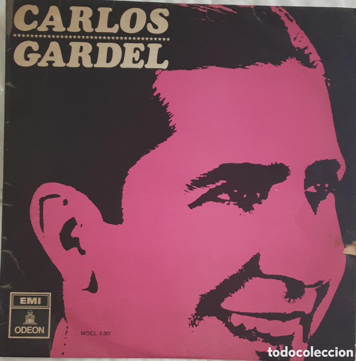 Discos de vinilo: Carlos Gardel - Carlos Gardel - LP Odeon 1966 BPY - Foto 1