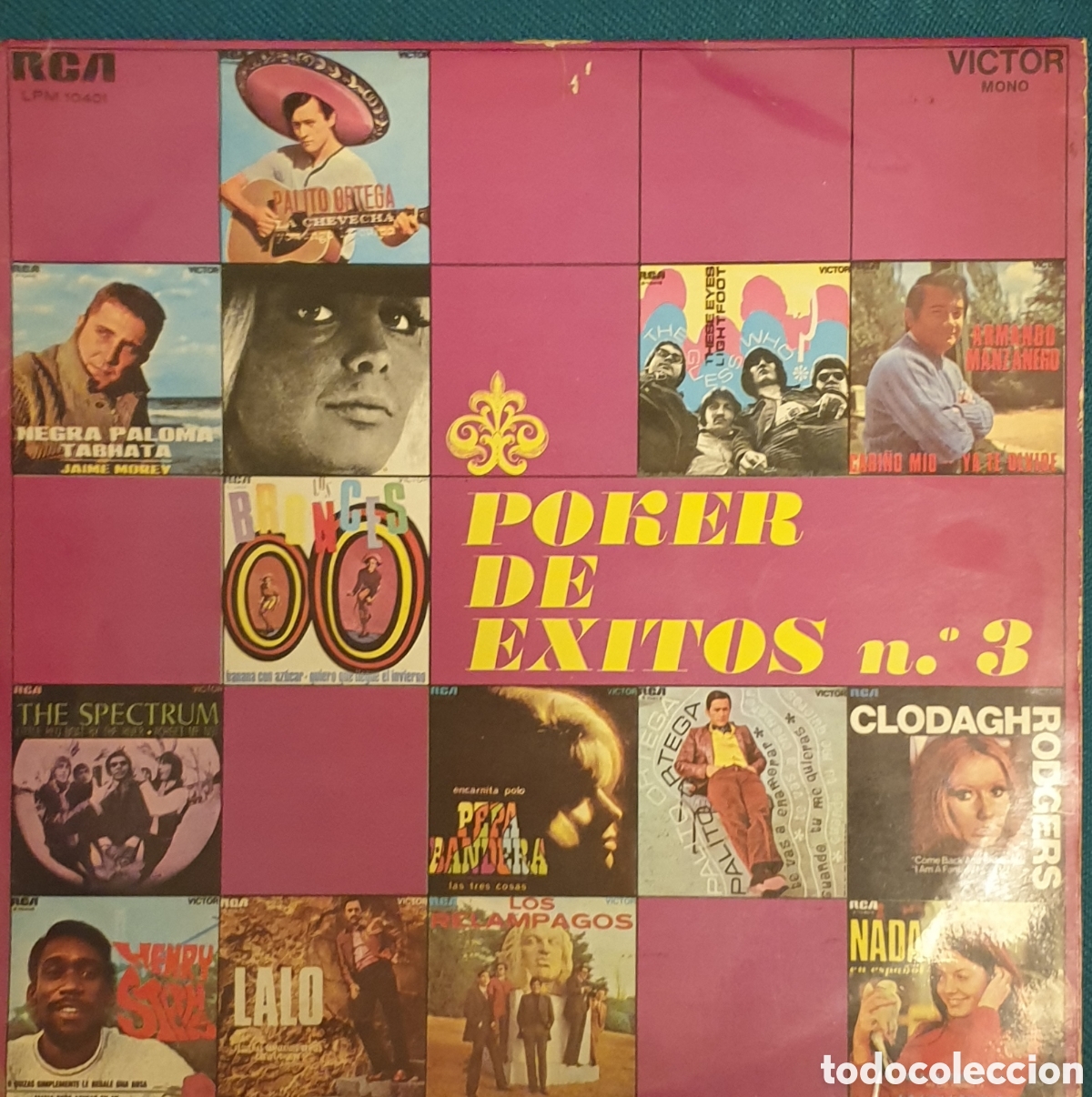Discos de vinilo: Vinilo Lp, POKER DE &Eacute;XITOS N&deg;3,varios RCA1969 - Foto 1