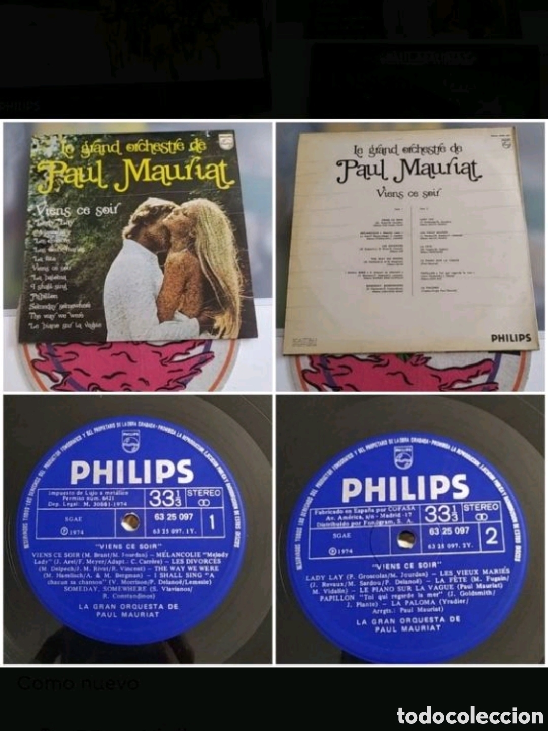 Discos de vinilo: Lp Paul Mauriat. Viens ce soir - Foto 1