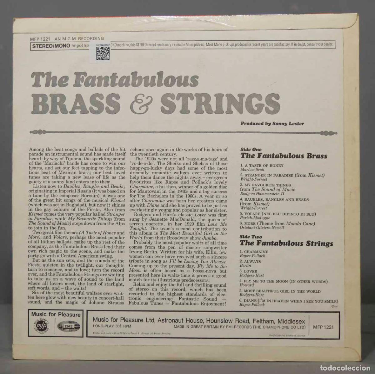 Discos de vinilo: LP. The Fantabulous Brass AND Strings - Foto 2