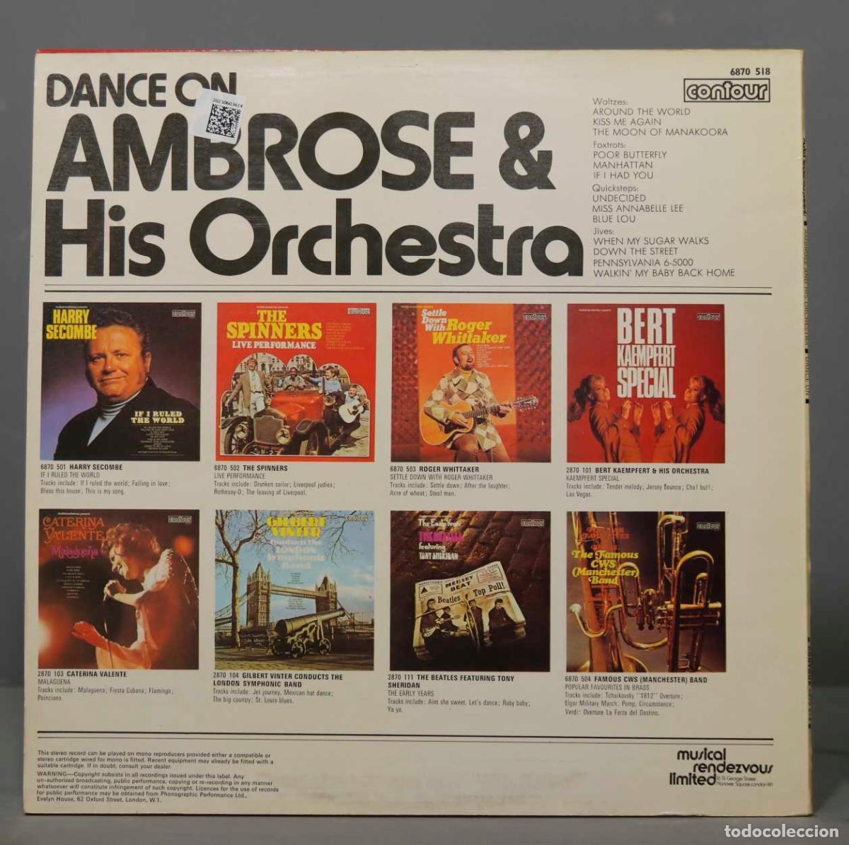 Discos de vinilo: LP. Ambrose AND His Orchestra &ndash; Dance On - Foto 2