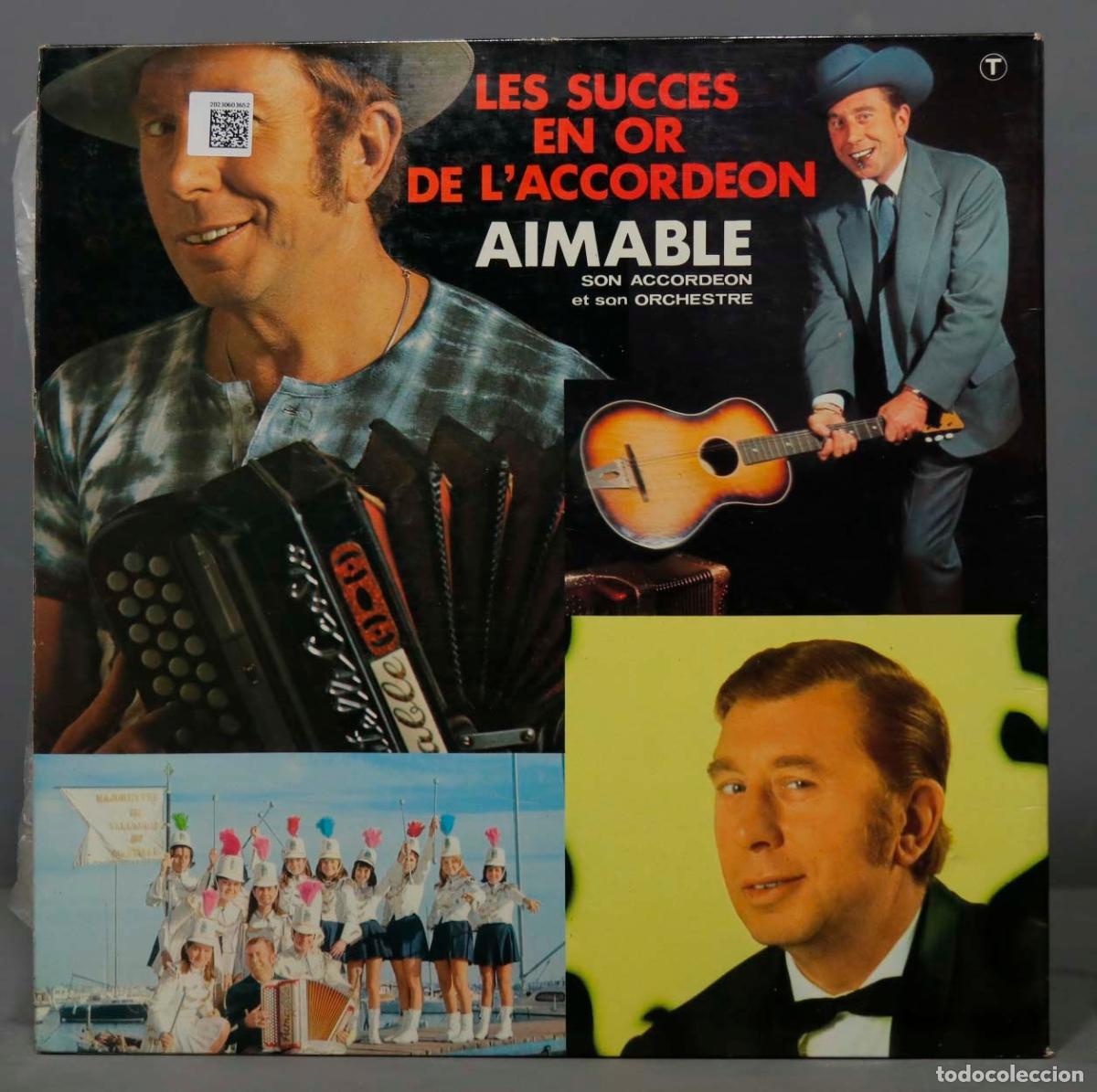 Discos de vinilo: LP. AIMABLE. LES SUCCES EN OR DE L&acute;ACCORDEON - Foto 2