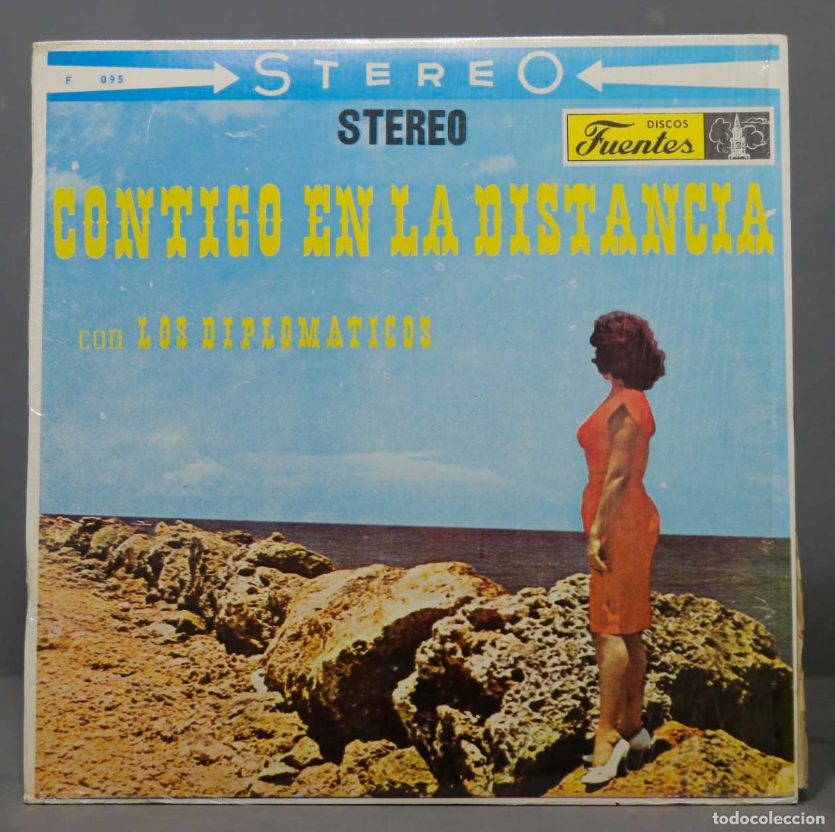 Discos de vinilo: LP. Los Diplom&aacute;ticos &ndash; Contigo En La Distancia - Foto 1