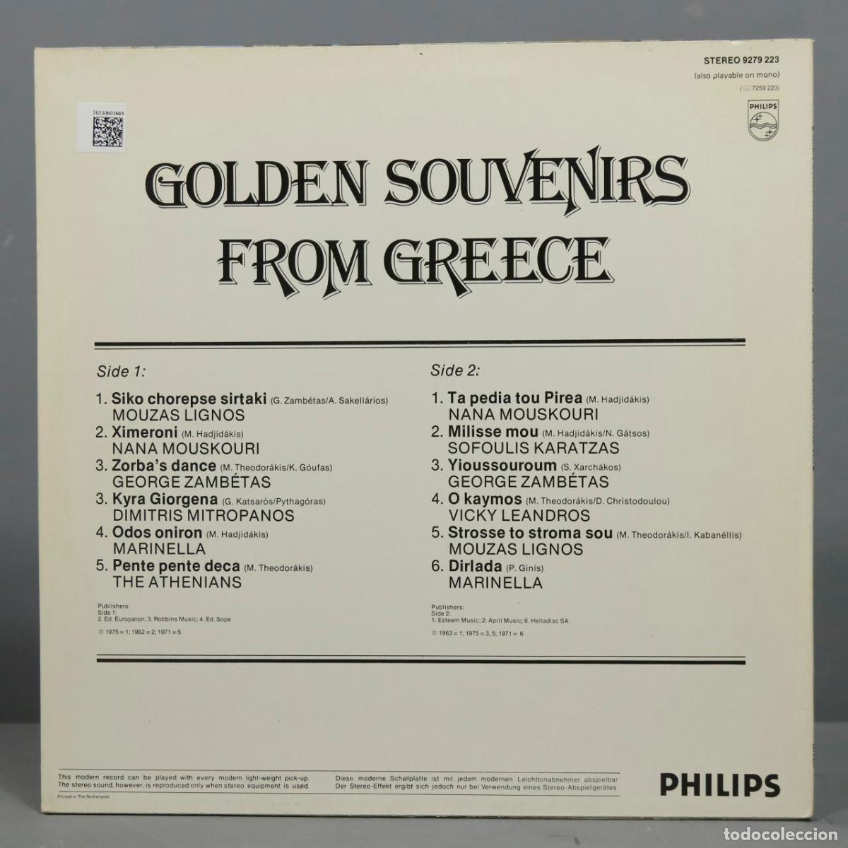Discos de vinilo: LP. Golden Souvenirs From Greece - Foto 2