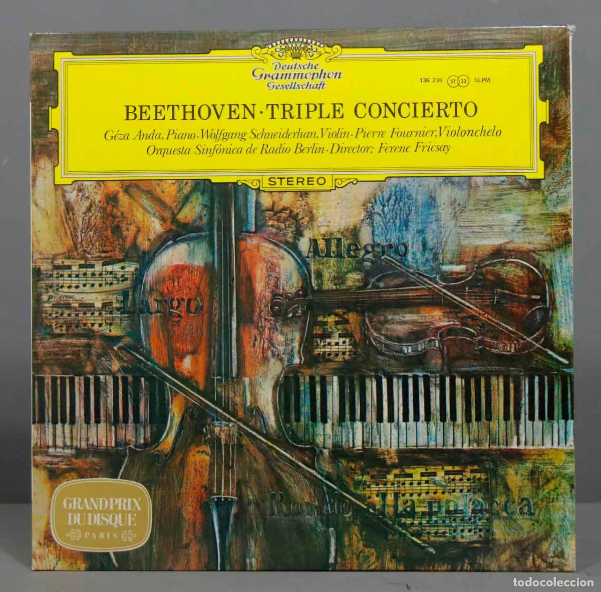Discos de vinilo: LP. Fricsay &ndash; Triple Concierto. ANDA. BEETHOVEN - Foto 1