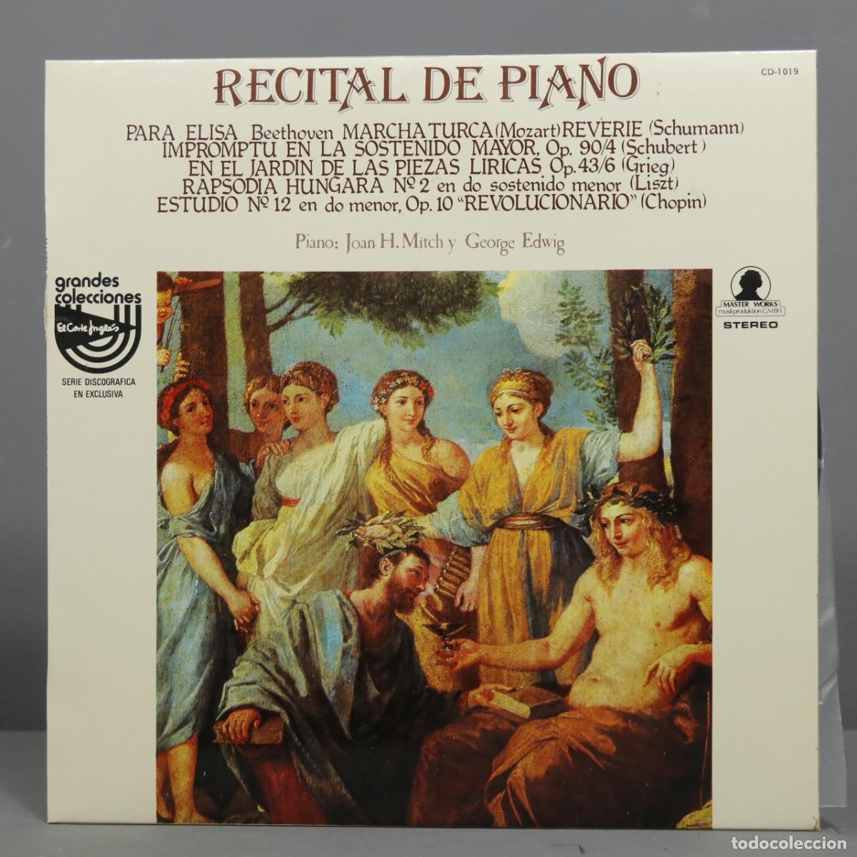 Vinyl records: LP. Joan H. Mitch AND George Edwig &ndash; Recital De Piano