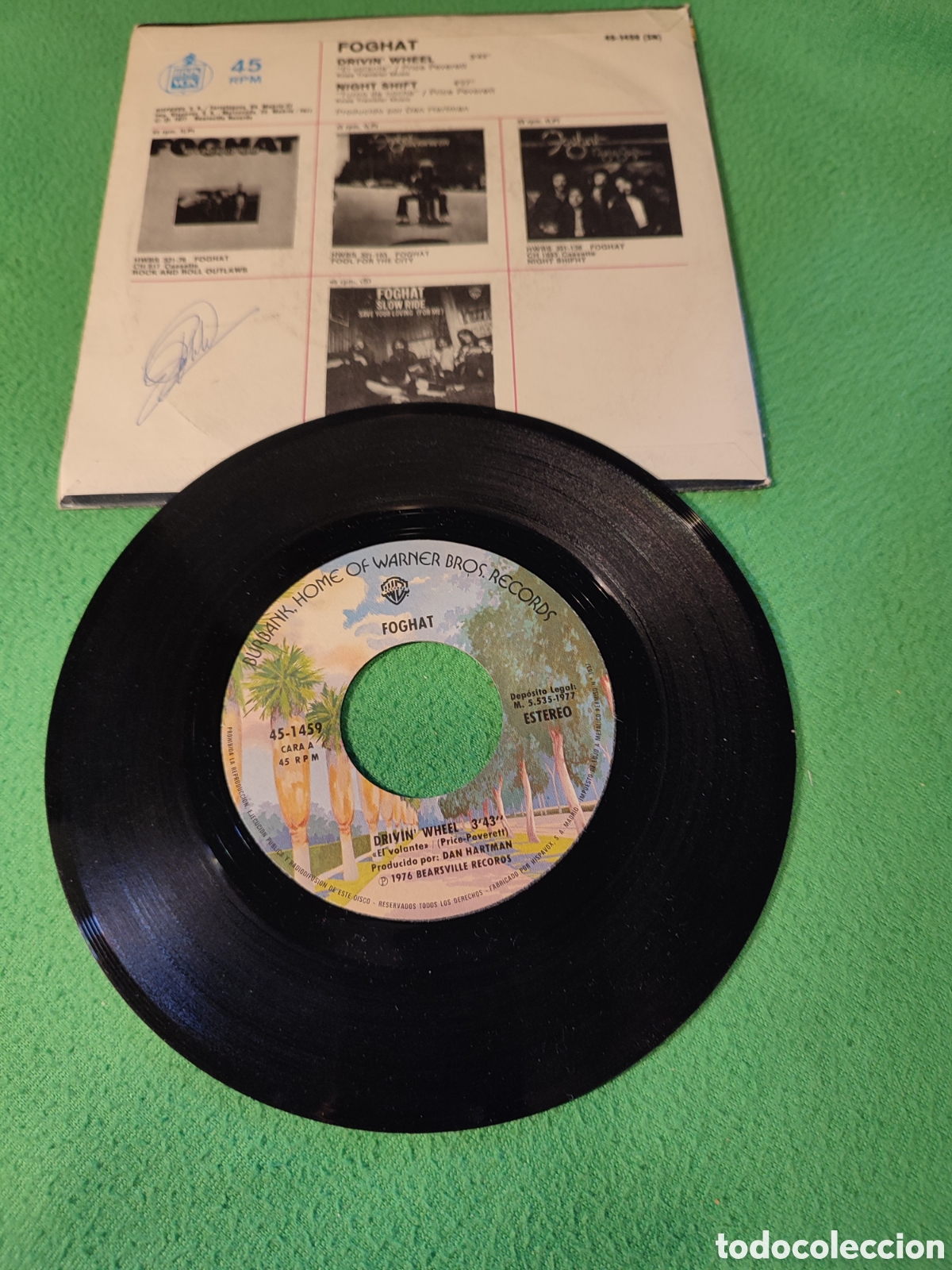 Discos de vinilo: Foghat - Drivin wheel - Foto 2