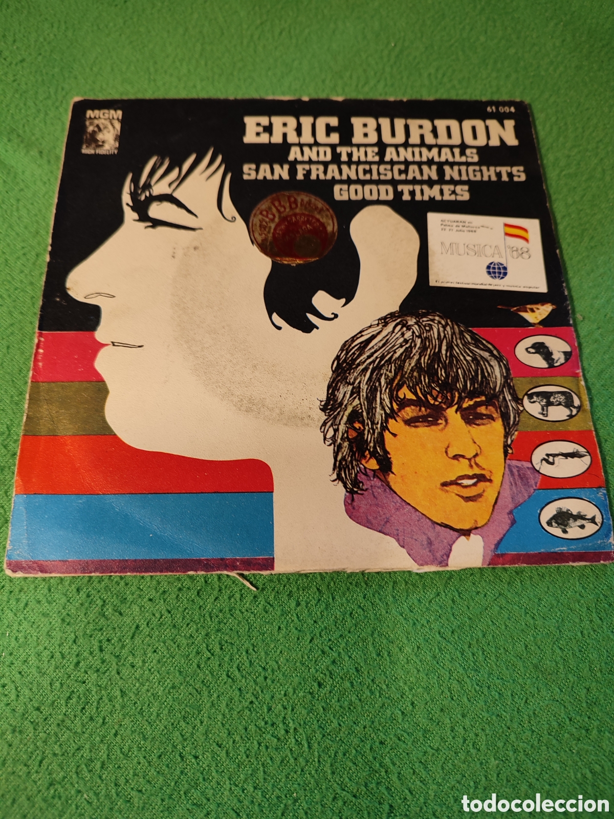 Discos de vinilo: Eric Burdon & The Animals - San Franciscan night - Foto 1