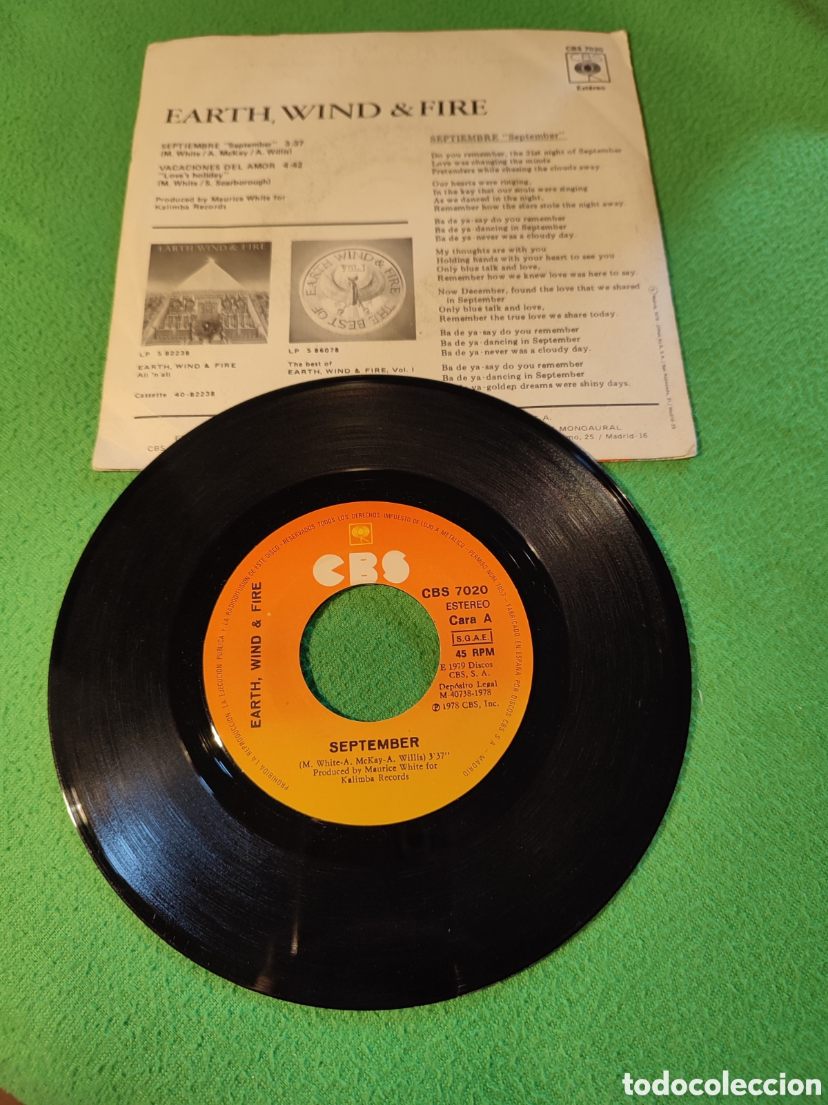 Discos de vinilo: Earth, Wind,& Fire - Septiembre - Foto 2