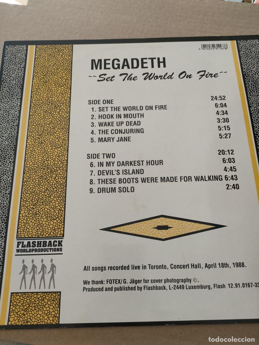Discos de vinilo: MEGADETH - SET THE WORLD ON FIRE - Foto 5