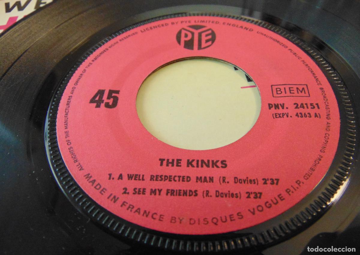 Discos de vinilo: The Kinks &ndash; A Well-Respected Man + 3 - EP FRANCES 1965 - Foto 3