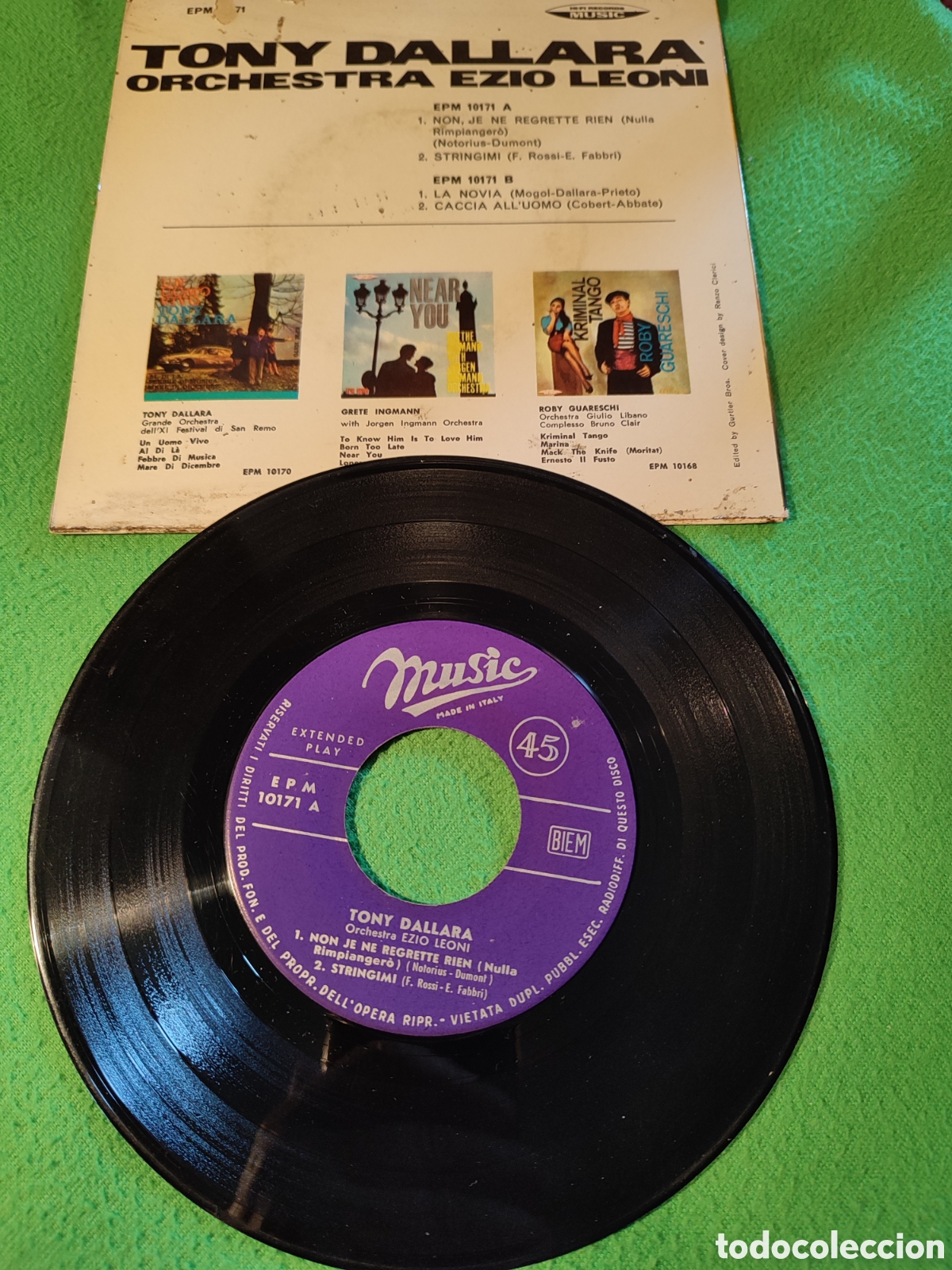 Discos de vinilo: Tony Dallara - Nulla rimpiagero + 3 - Foto 2