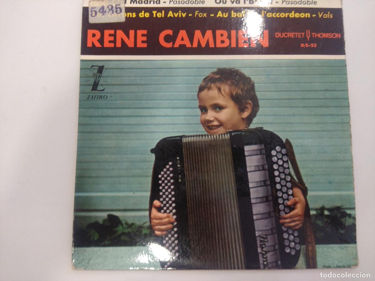 Discos de vinilo: RENE CAMBIEN/REAL MADRID/SINGLE. - Foto 1