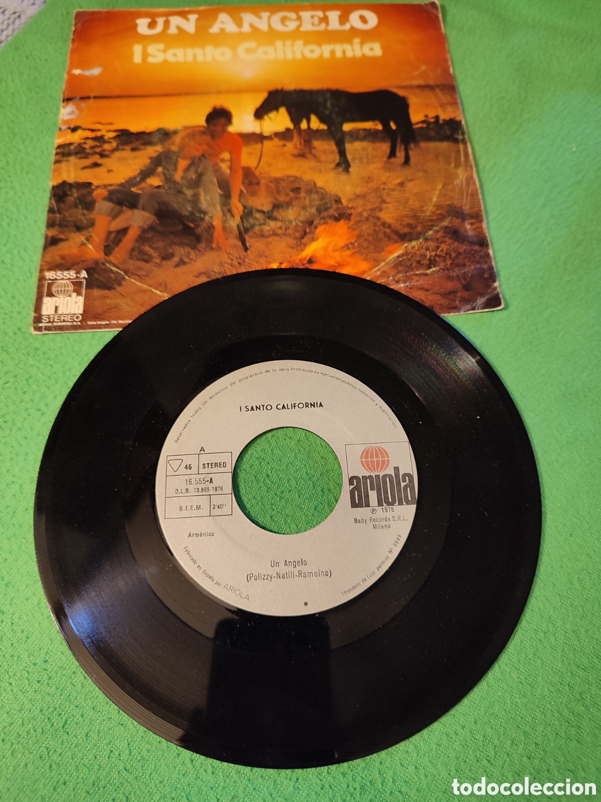 Discos de vinilo: I Santo California - Un angelo - Foto 2