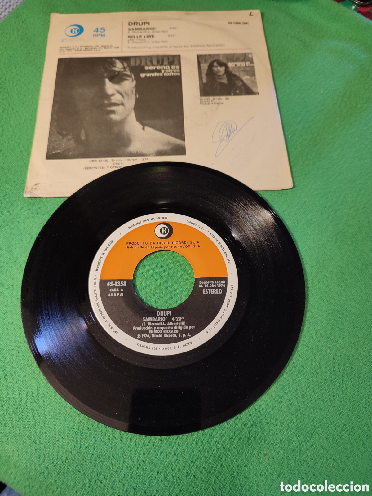 Discos de vinilo: Drupi Sambario single edicion espa&ntilde;ola - Foto 2