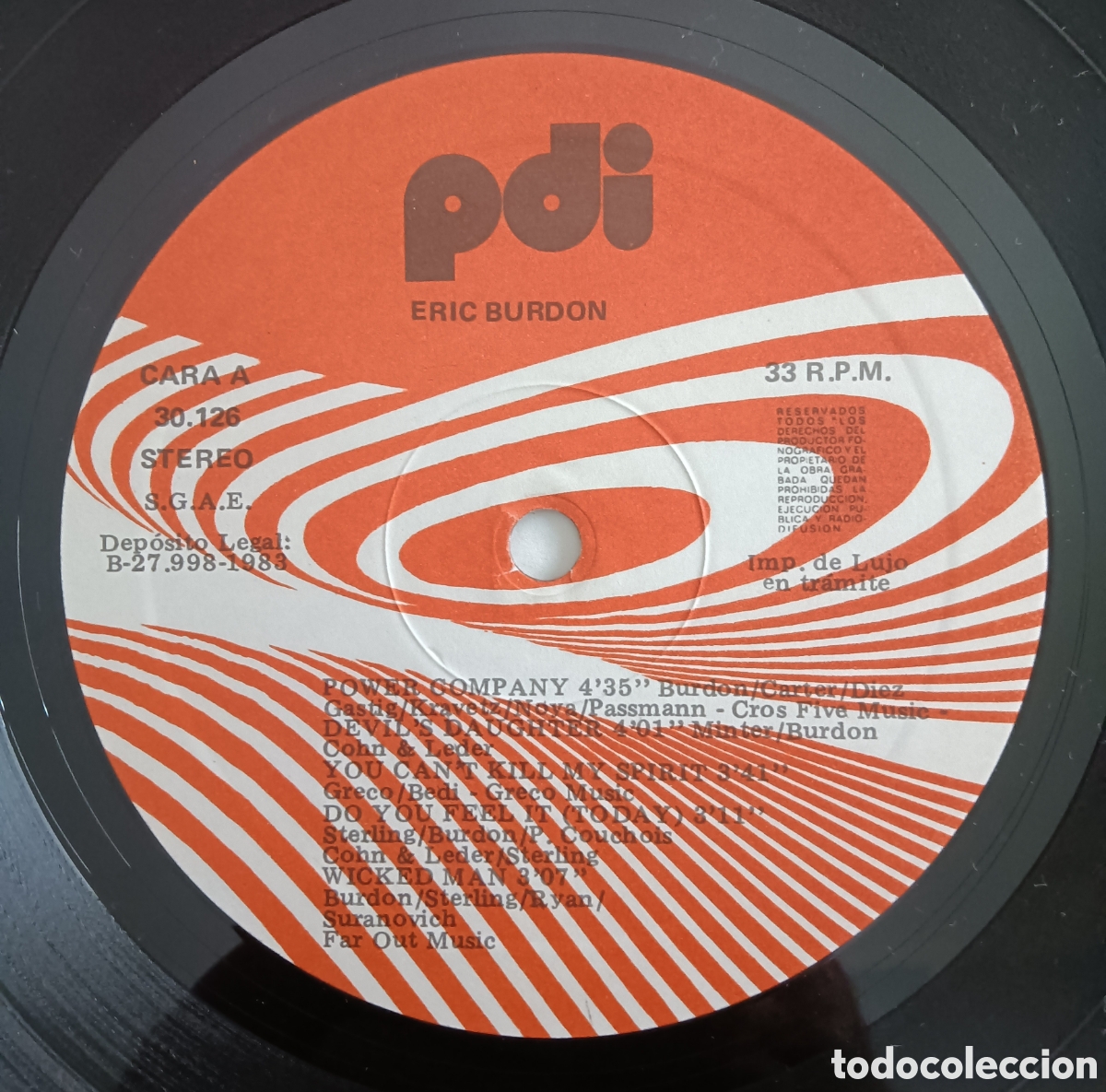 Discos de vinilo: Eric Burdon - Power Company, 1983 - Foto 3