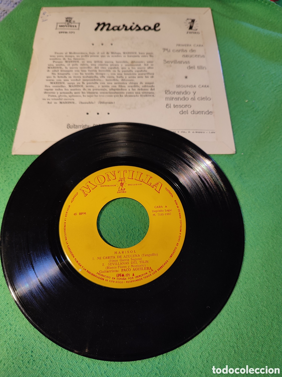 Discos de vinilo: Marisol - Mi carita de azucena+ 3 - Foto 2