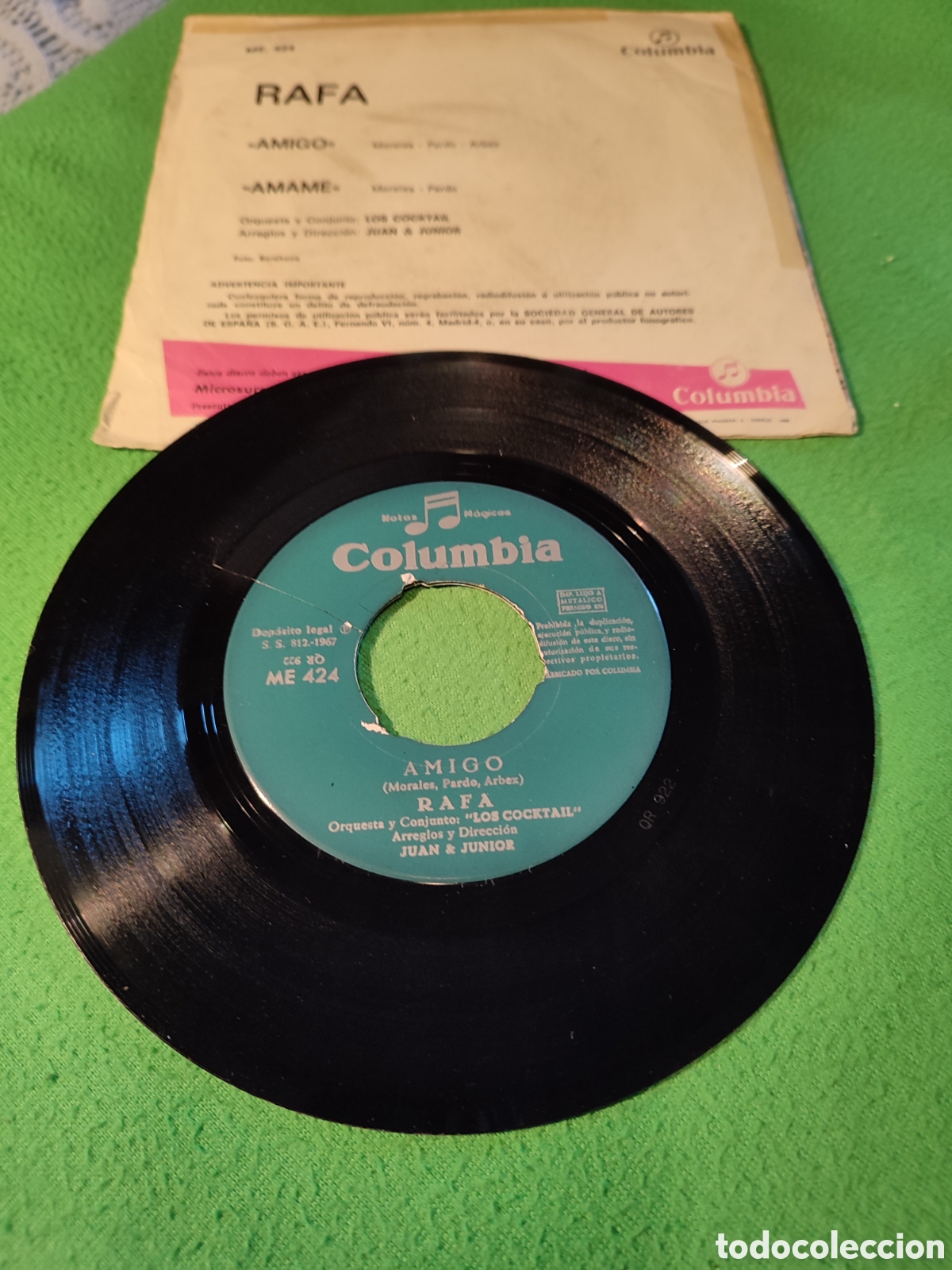 Discos de vinilo: Rafa - Amigo - Foto 2
