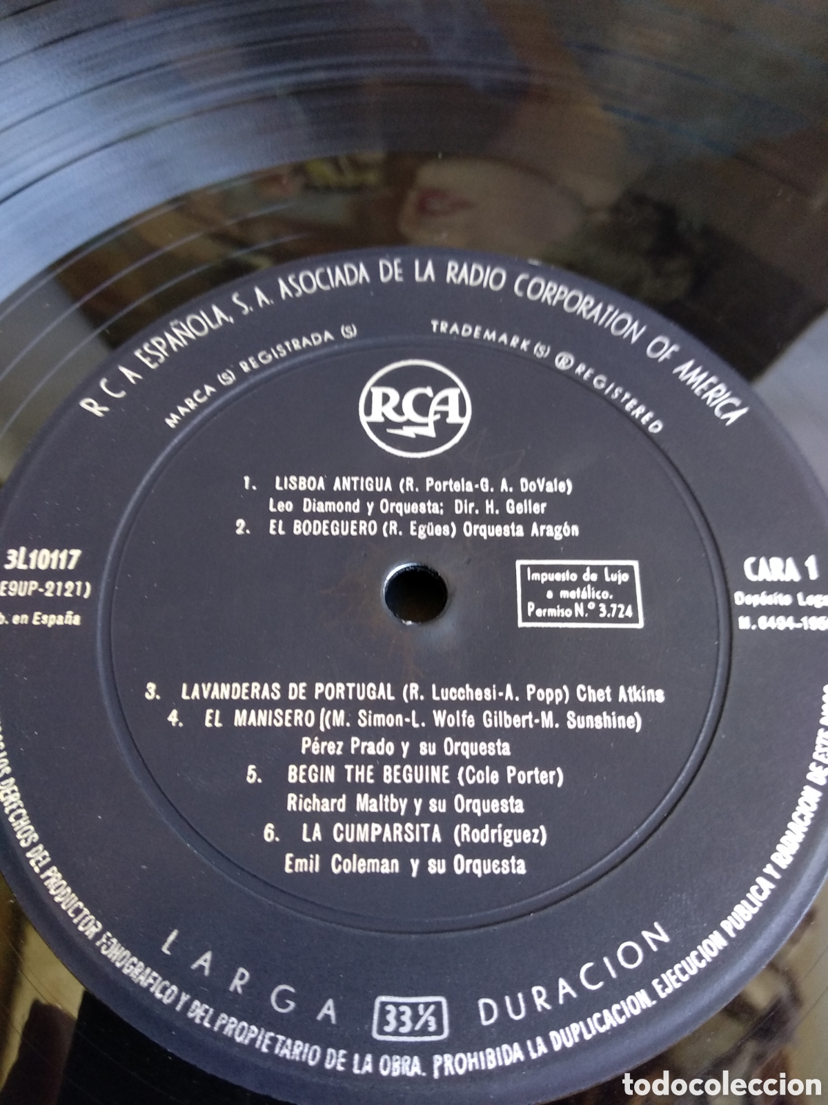 Discos de vinilo: COCKTAIL DE &Eacute;XITOS, SPAIN, RCA 1959, LC.3 - Foto 3