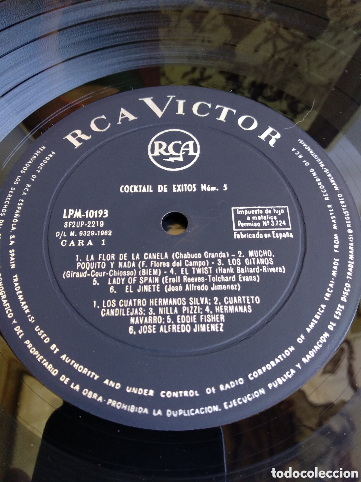 Discos de vinilo: COCKTAIL DE &Eacute;XITOS 5, SPAIN, RCA, 1962, LC.3 - Foto 3