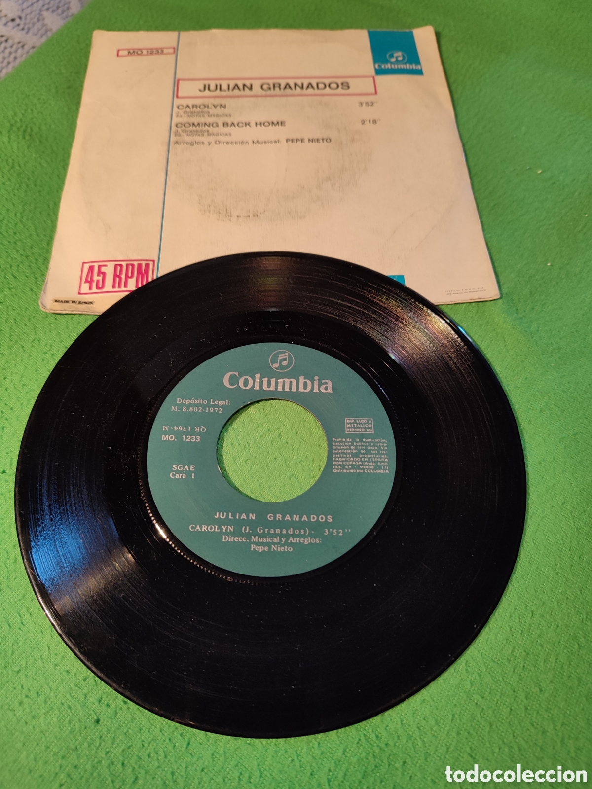 Discos de vinilo: Juli&aacute;n Granados - Carolyn - Foto 2