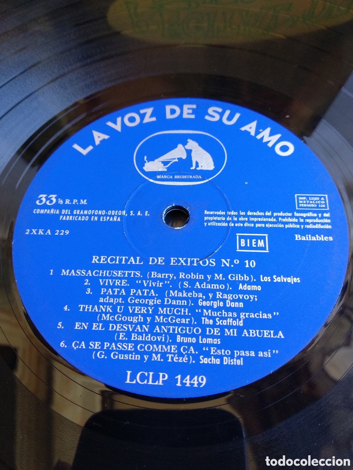 Discos de vinilo: RECITAL DE &Eacute;XITOS 10, SPAIN, EMI, 1968 J.6 - Foto 4