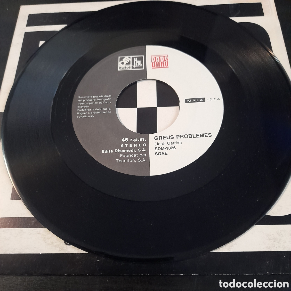 Discos de vinilo: Bars &ndash; Greus Problemes. Vinilo, 7&rdquo;, 45 RPM, Single 1991 - Foto 3