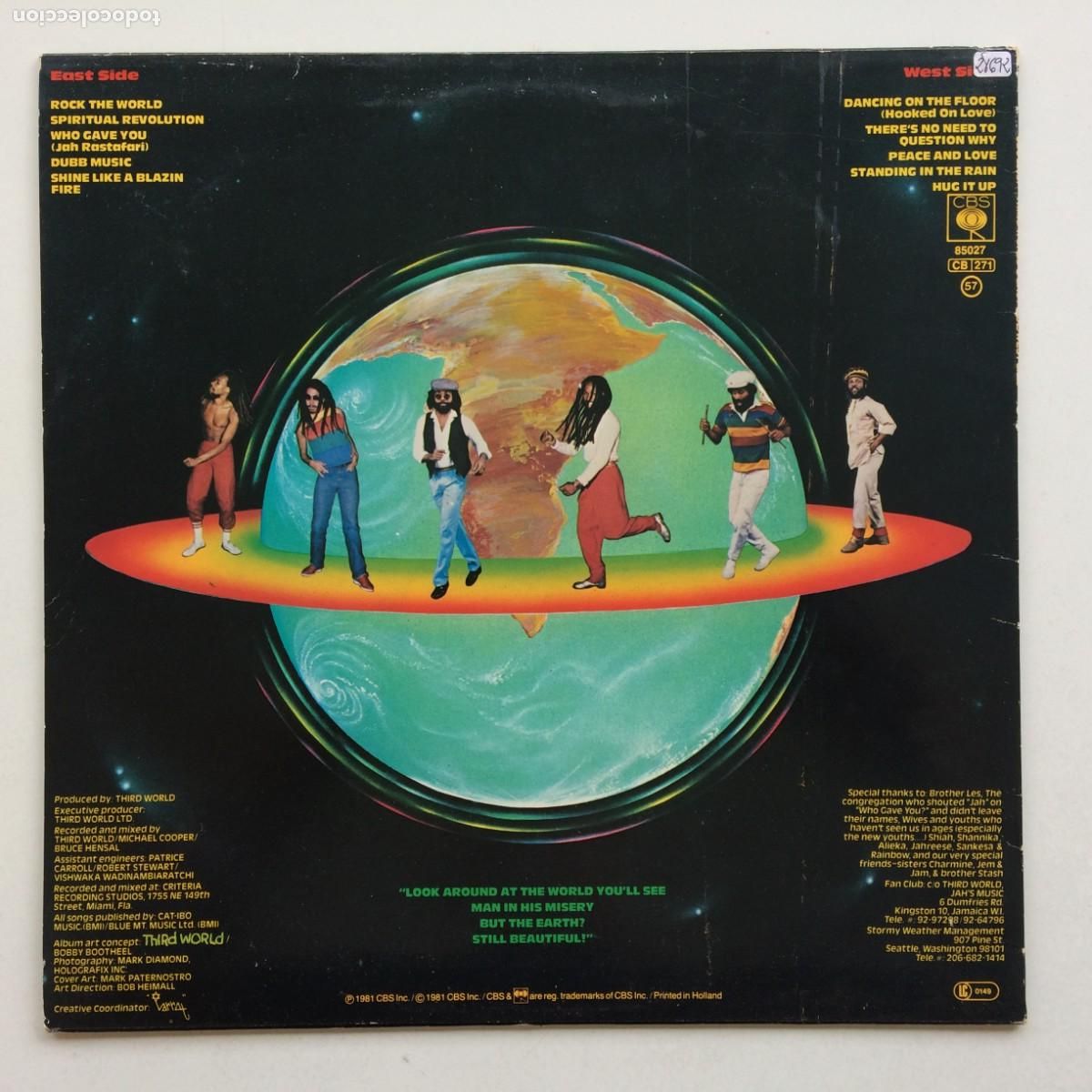 Discos de vinilo: Third World &lrm;&ndash; Rock The World , Holanda 1981 CBS - Foto 2