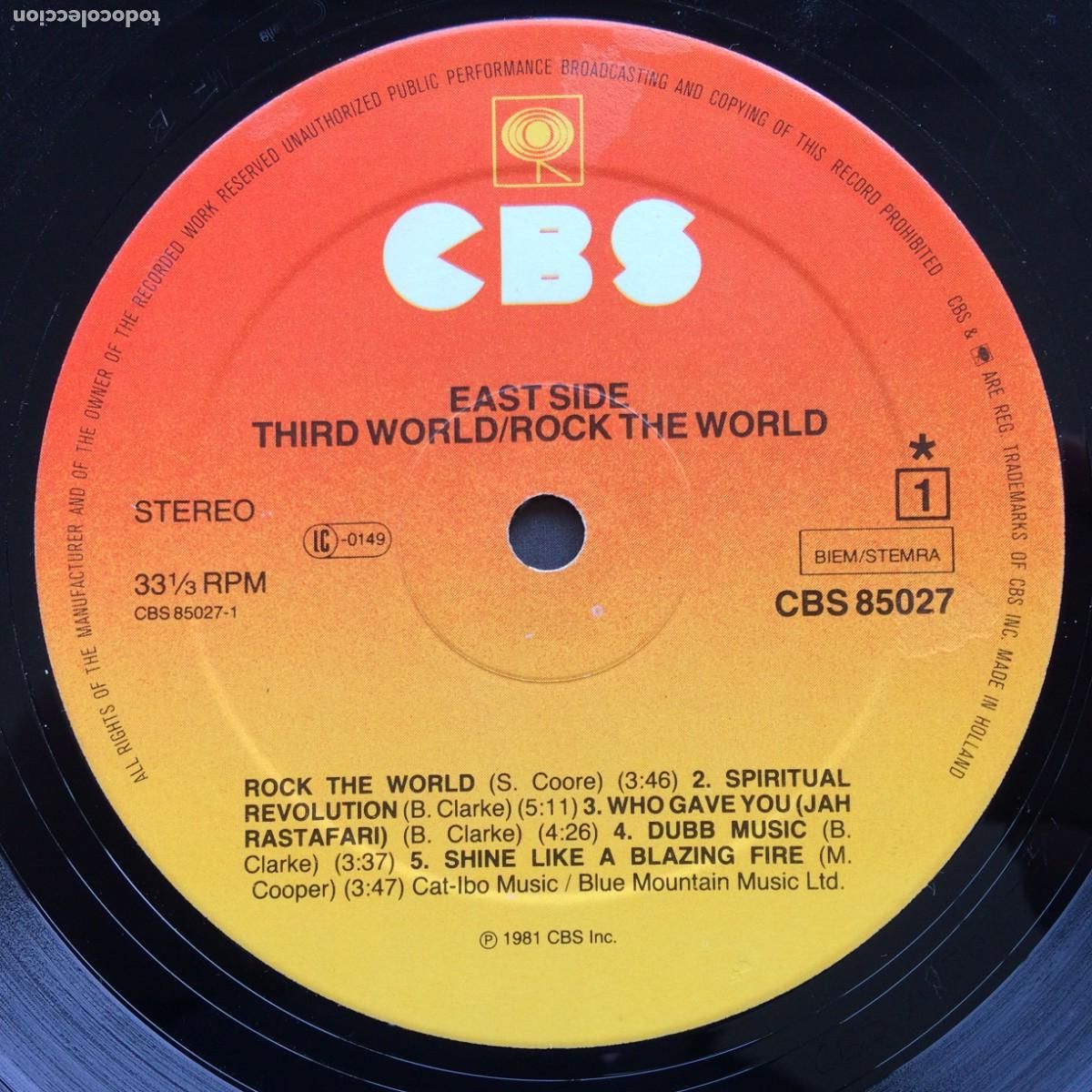 Discos de vinilo: Third World &lrm;&ndash; Rock The World , Holanda 1981 CBS - Foto 5
