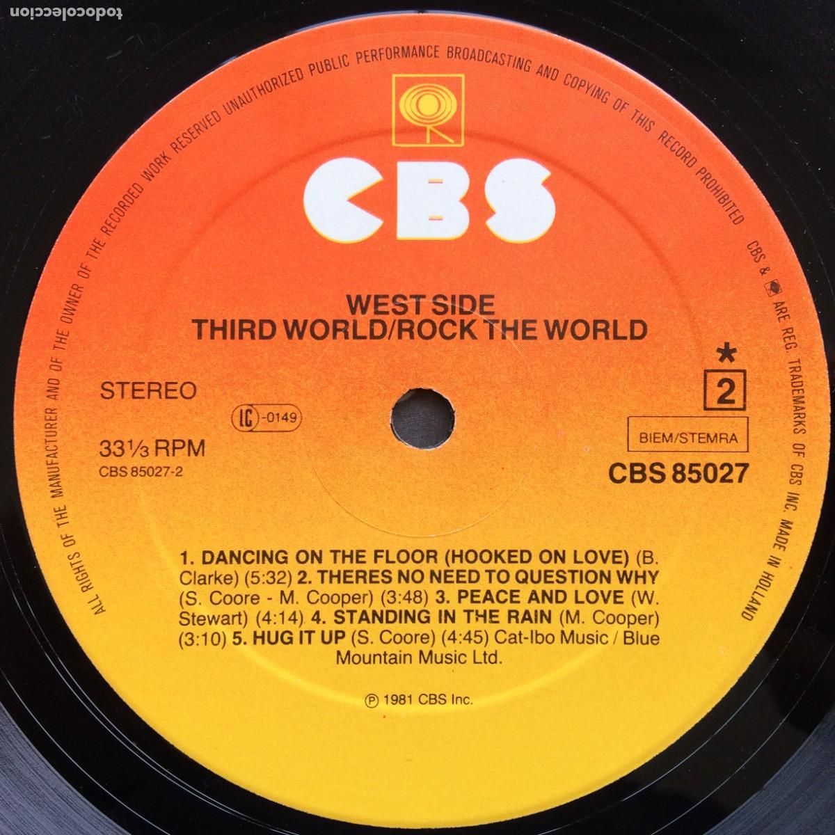 Discos de vinilo: Third World &lrm;&ndash; Rock The World , Holanda 1981 CBS - Foto 6