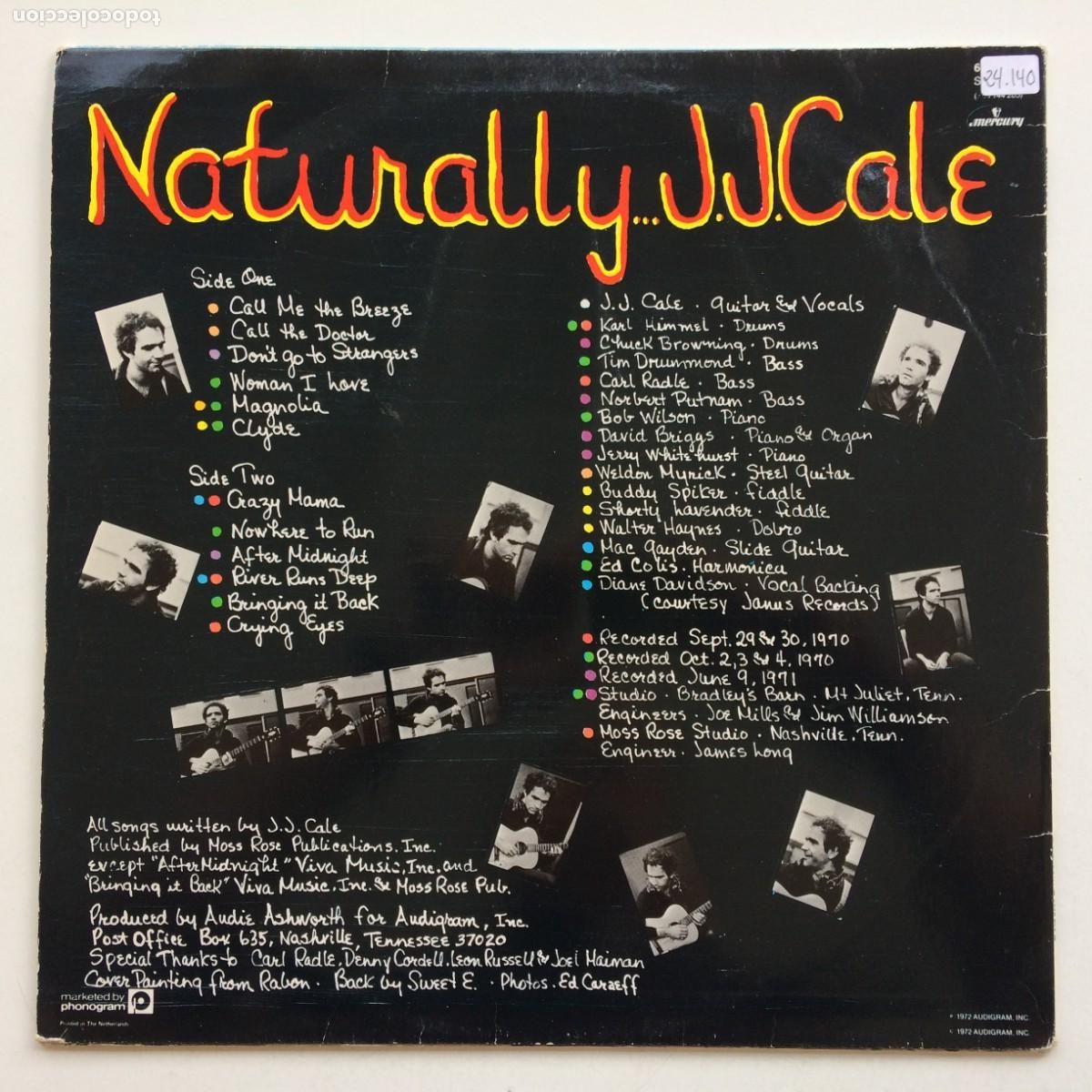 Discos de vinilo: J.J. Cale &ndash; Naturally , Holanda 1972 Mercury* - Foto 2