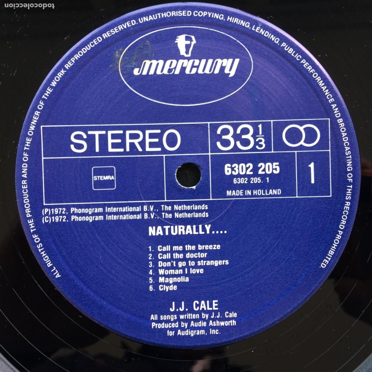 Discos de vinilo: J.J. Cale &ndash; Naturally , Holanda 1972 Mercury* - Foto 3