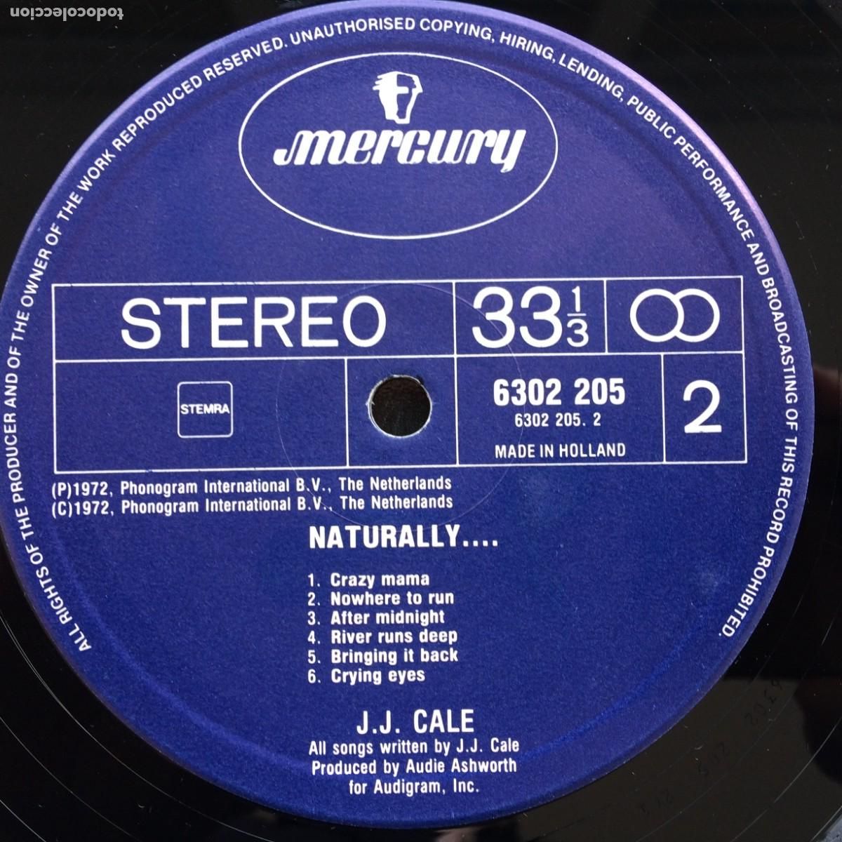 Discos de vinilo: J.J. Cale &ndash; Naturally , Holanda 1972 Mercury* - Foto 4