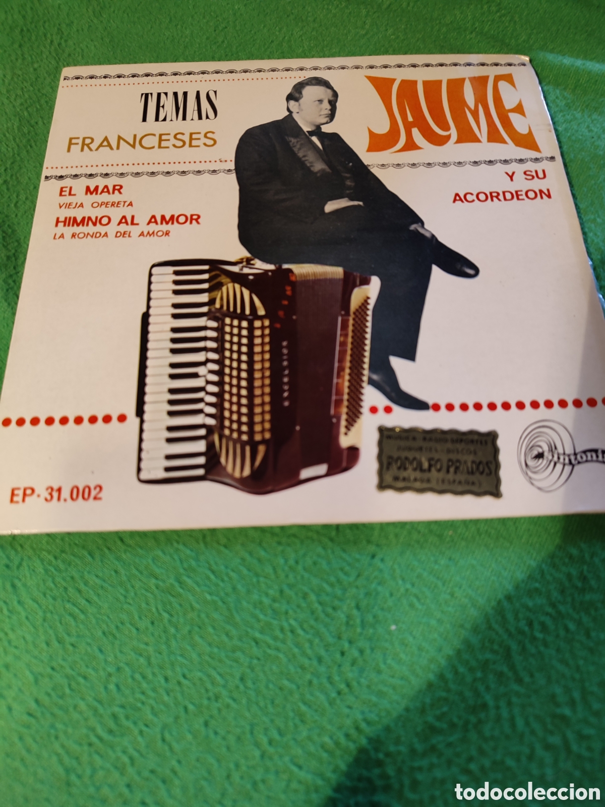 Discos de vinilo: Jaime y su acorde&oacute;n - El mar + 3 - Foto 1