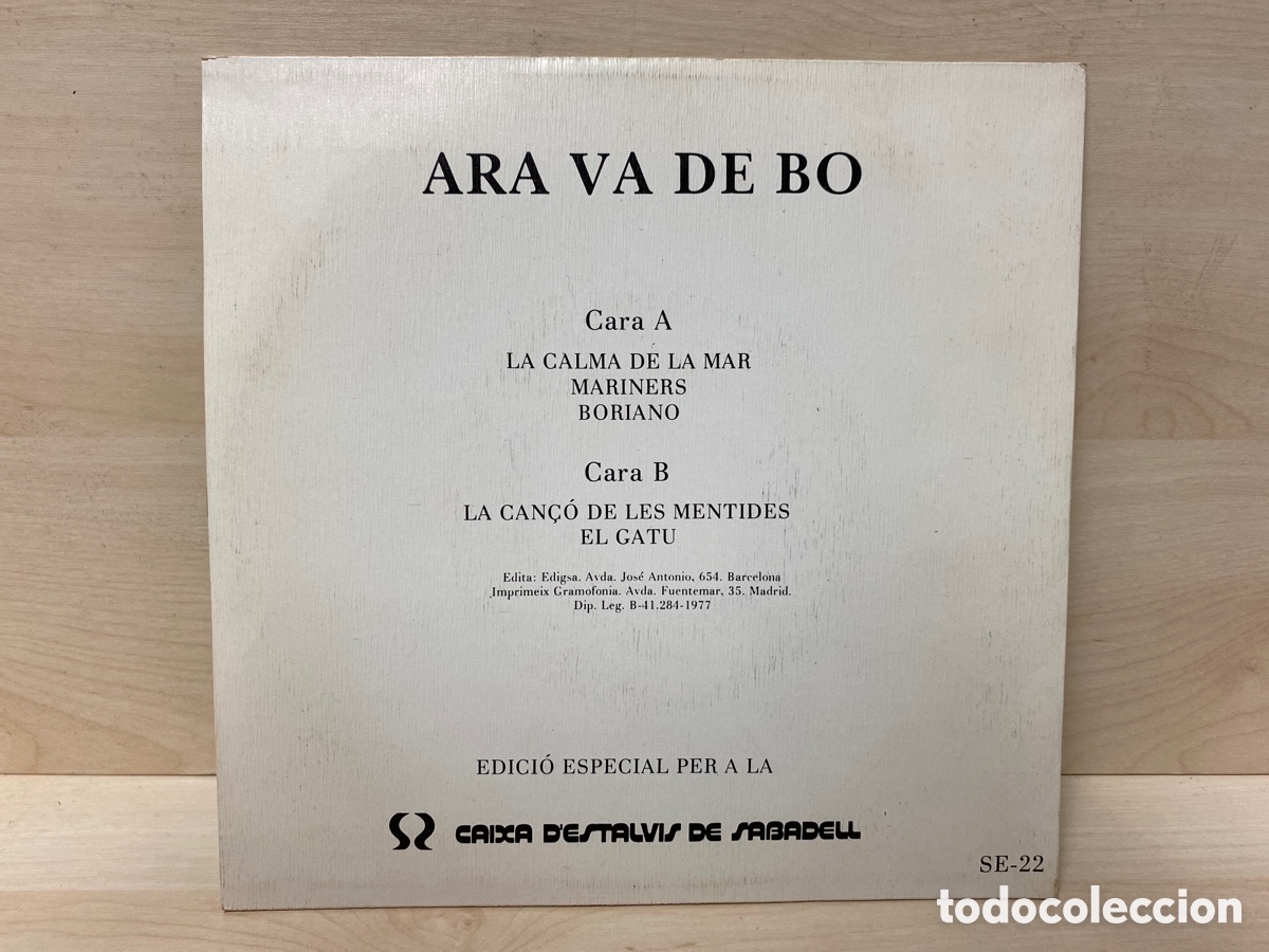 Discos de vinilo: Ara Va De Bo - Ara Va De Bo (7&rdquo;, EP) - Foto 2