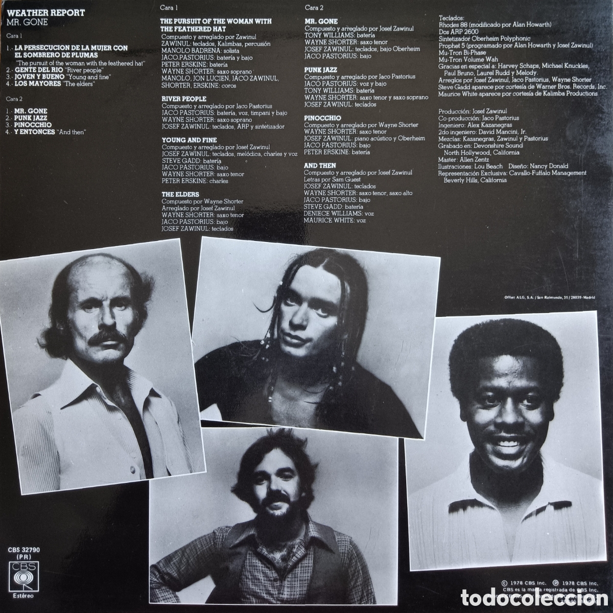 Discos de vinilo: Weather Report - Mr. Gone, 1978 - Foto 2