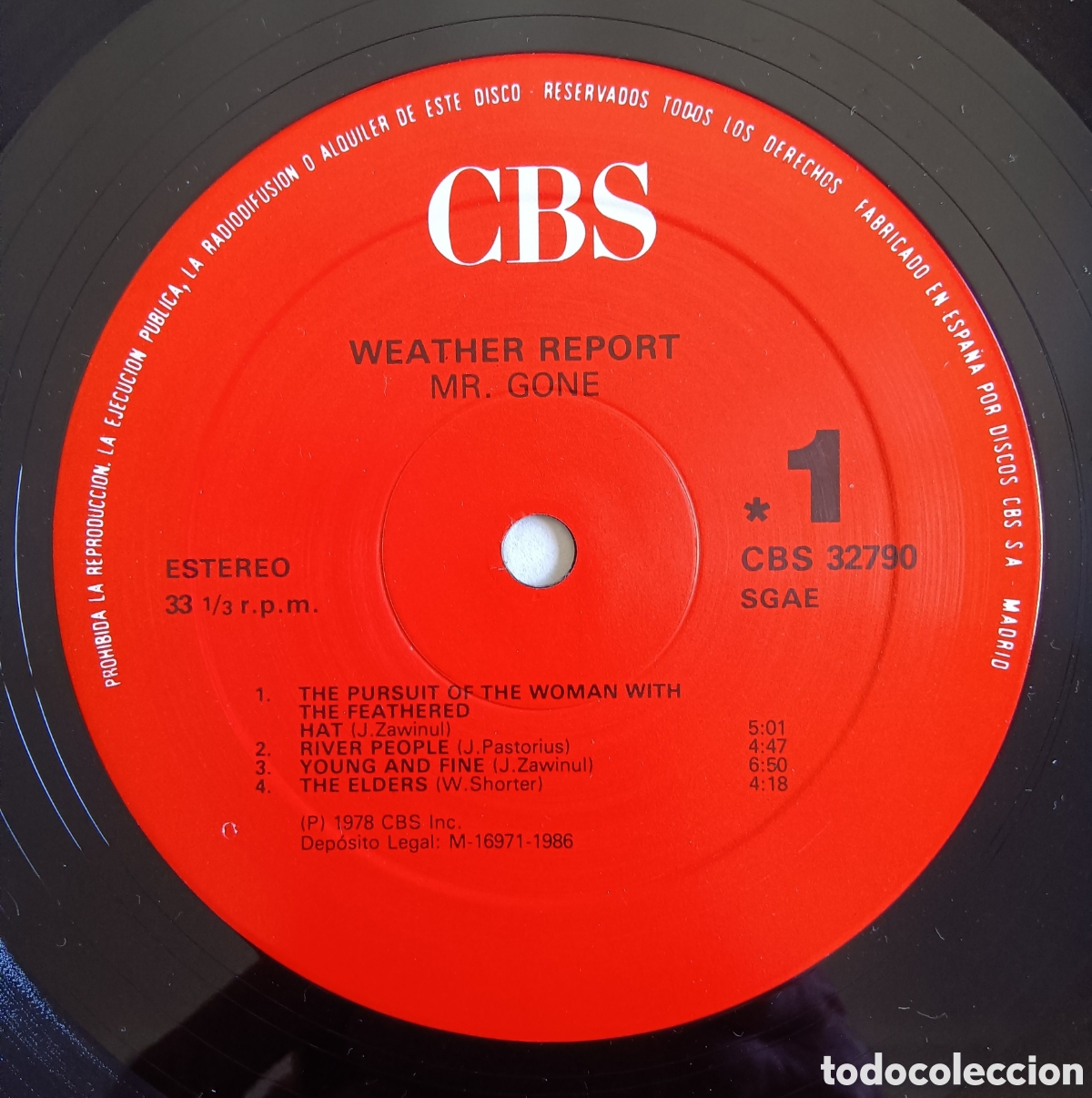 Discos de vinilo: Weather Report - Mr. Gone, 1978 - Foto 3
