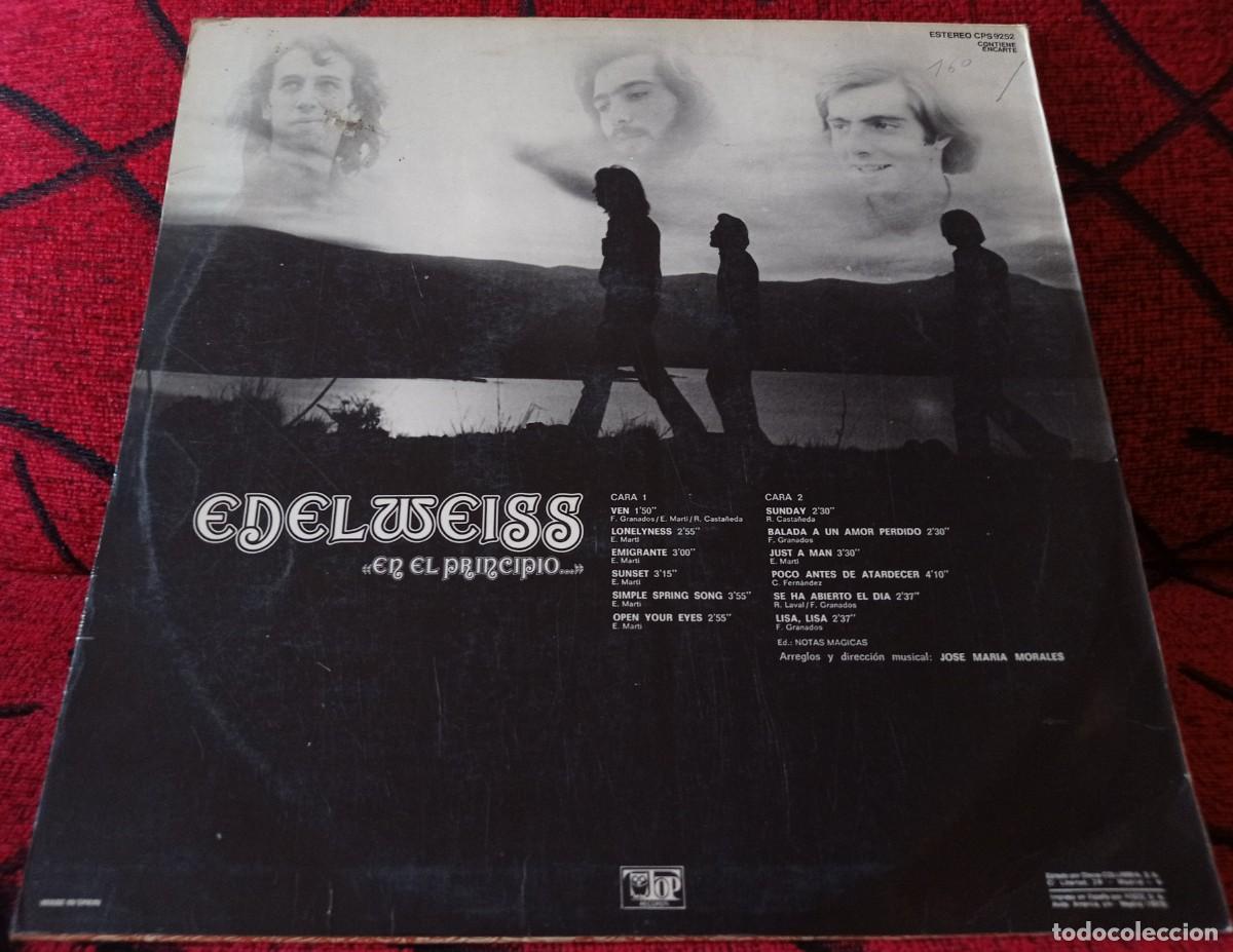 Discos de vinilo: EDELWEISS ** En El Principio... ** VINILO LP ORIGINAL 1973 - Foto 2