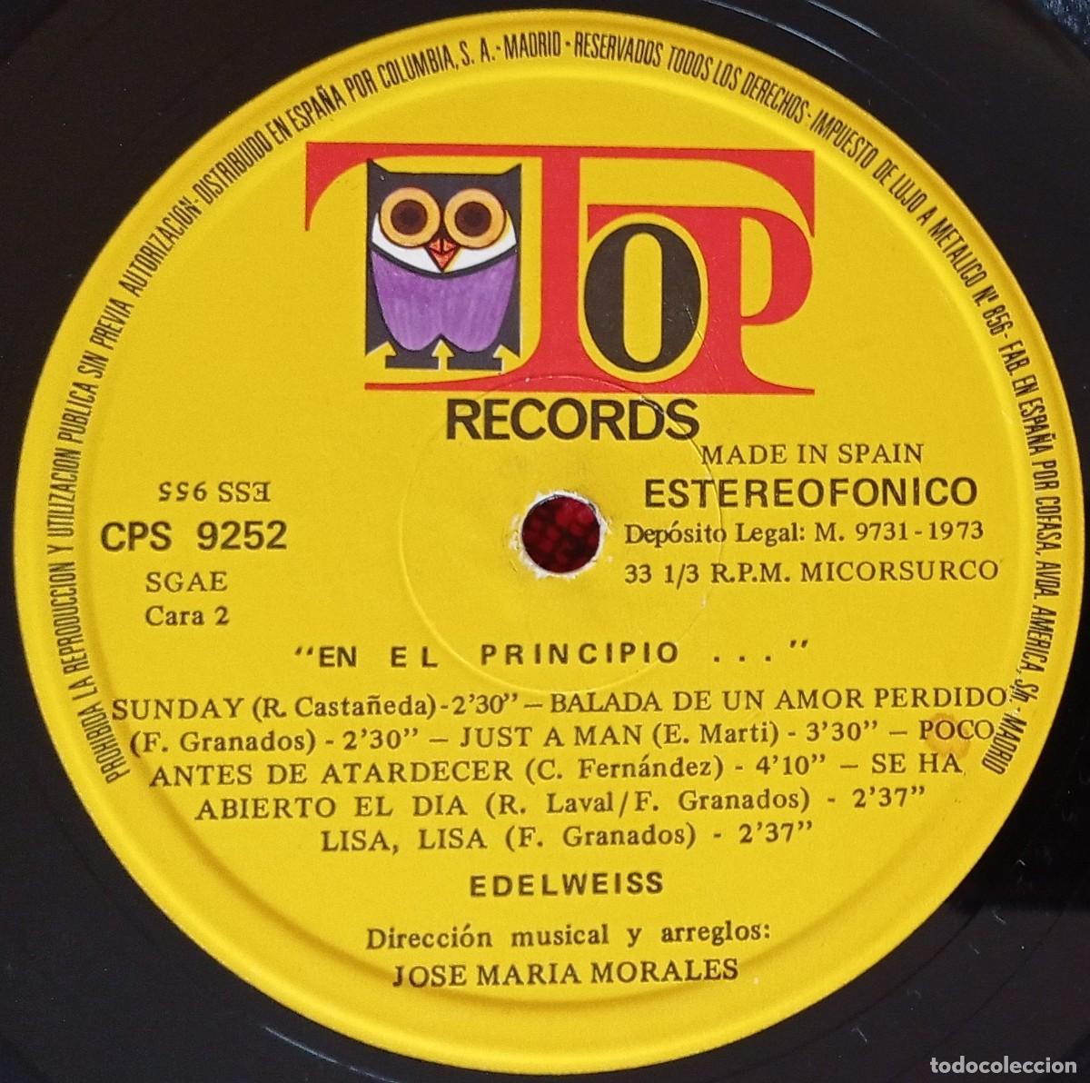 Discos de vinilo: EDELWEISS ** En El Principio... ** VINILO LP ORIGINAL 1973 - Foto 4