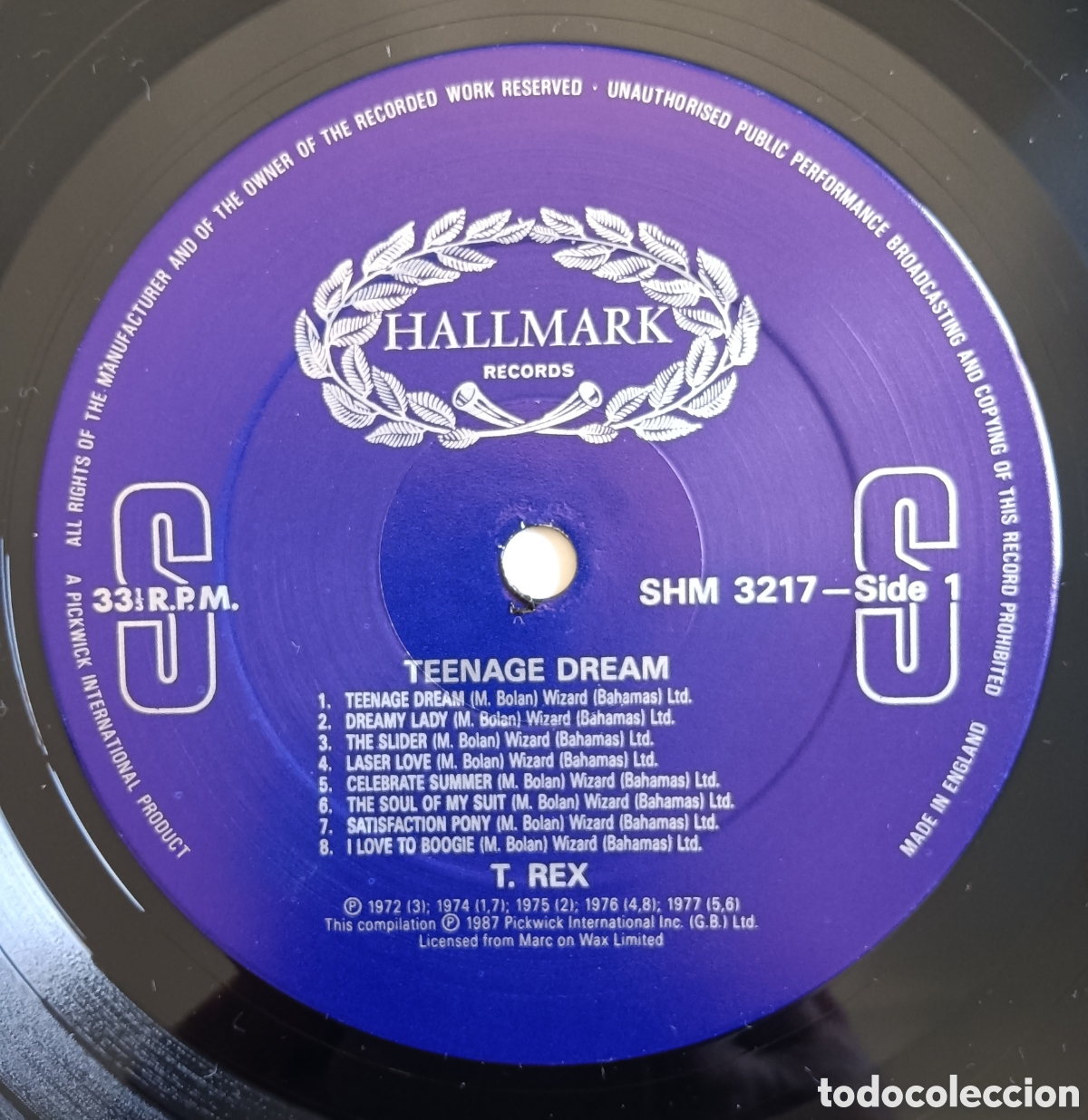Discos de vinilo: T.Rex - Teenage Dream, 1987 - Foto 3