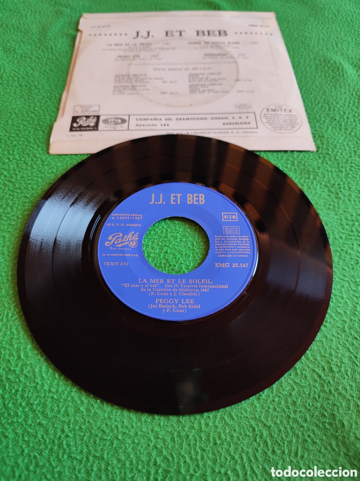 Discos de vinilo: J.J. et Beb - La mer et le soleil + 3 - Foto 2