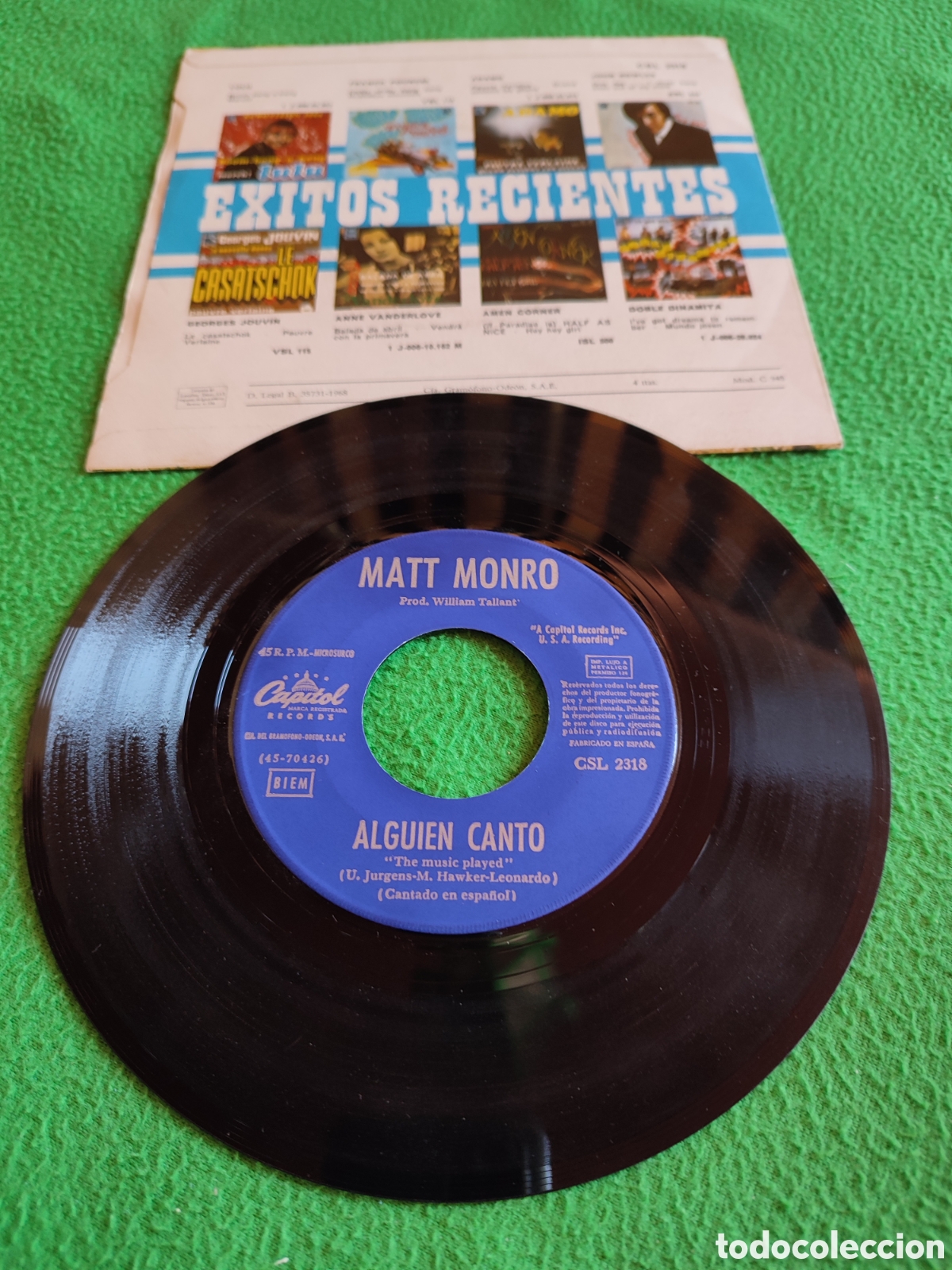 Discos de vinilo: Matt Monro - Alguien cant&oacute; - Foto 2