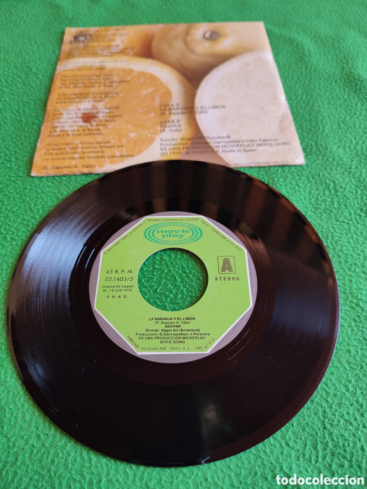Discos de vinilo: Azahar - La naranja y el lim&oacute;n - Foto 2