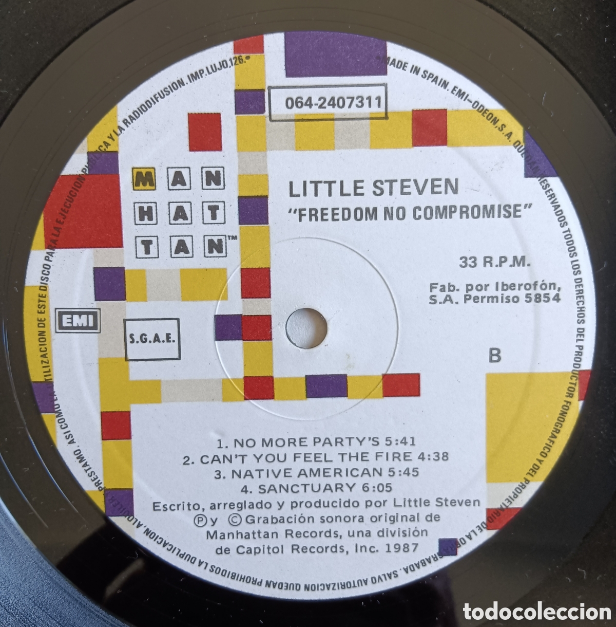 Discos de vinilo: Little Steven - Freedom no compromise, 1987 - Foto 5