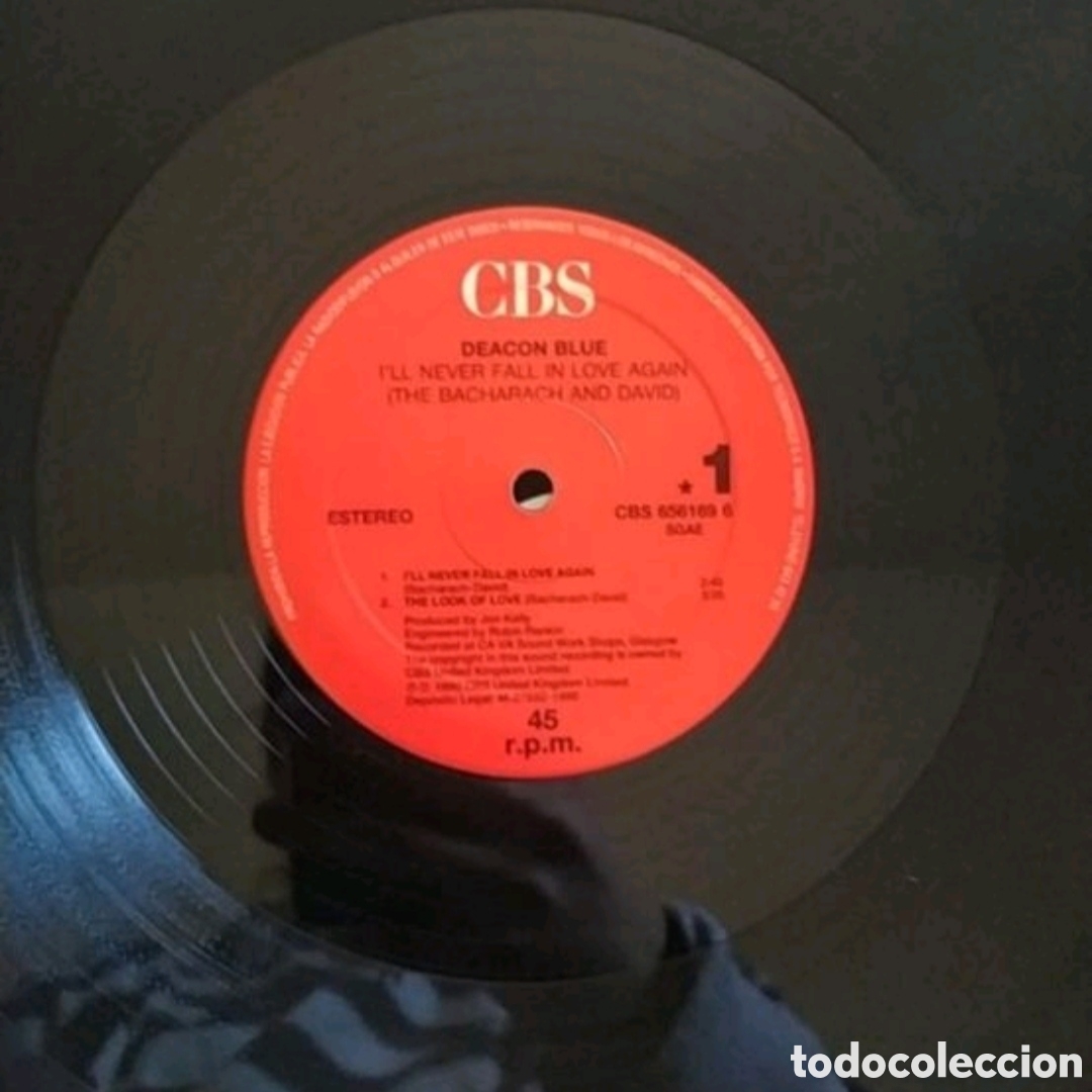 Discos de vinilo: Maxi single Deacon Blue. Four Bacharach & David Songs - Foto 3
