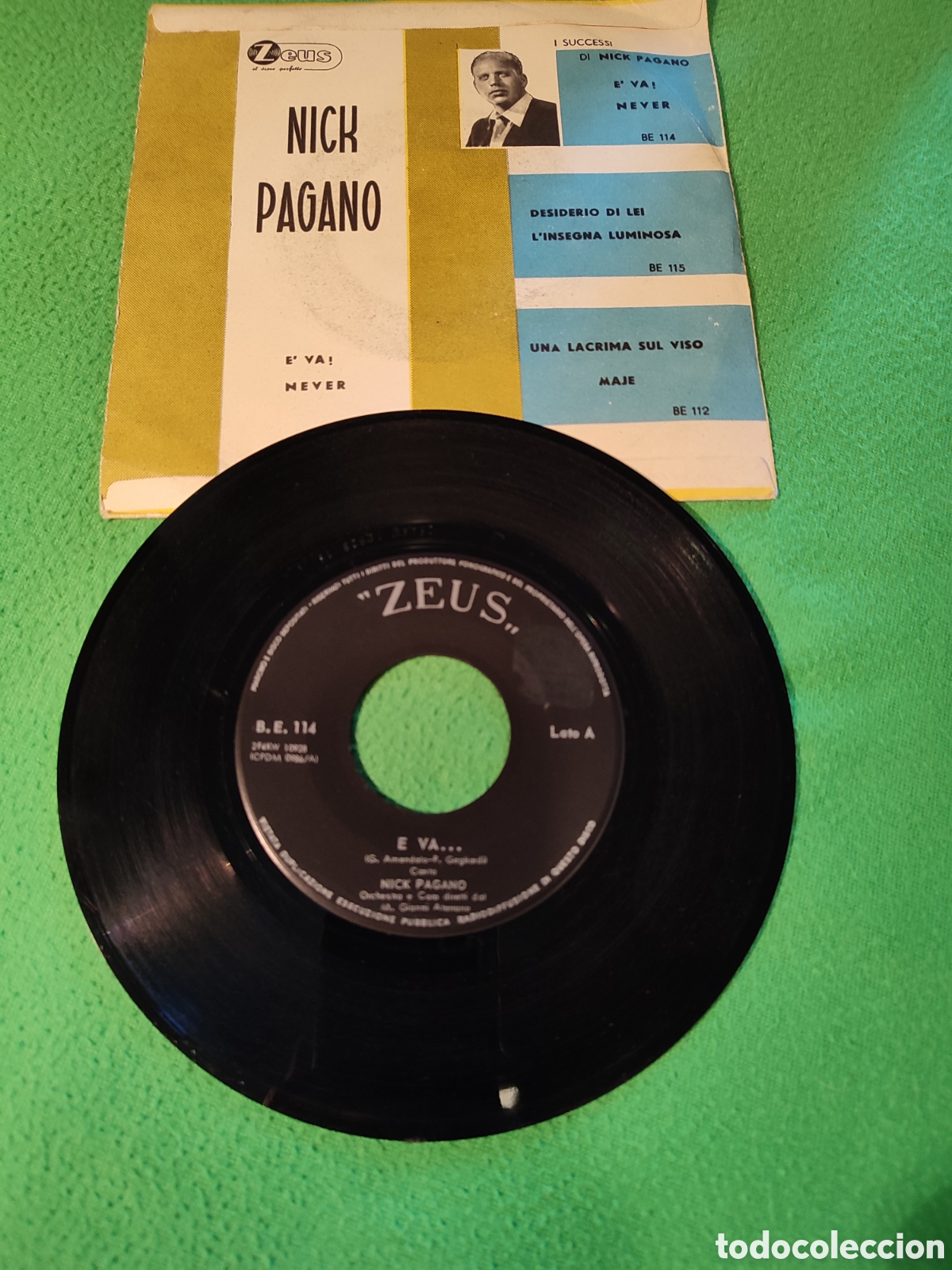 Discos de vinilo: Nick Pagano - E va! - Foto 2
