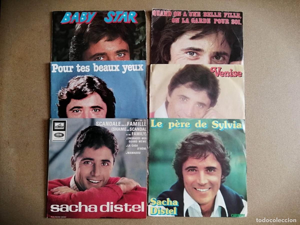 Discos de vinilo: DISCO SINGLE. SACHA DISTEL (6 DISCOS) - Foto 1