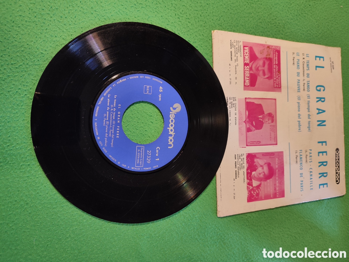 Discos de vinilo: Leo Ferre - Le Temps du tango+ 3 - Foto 2