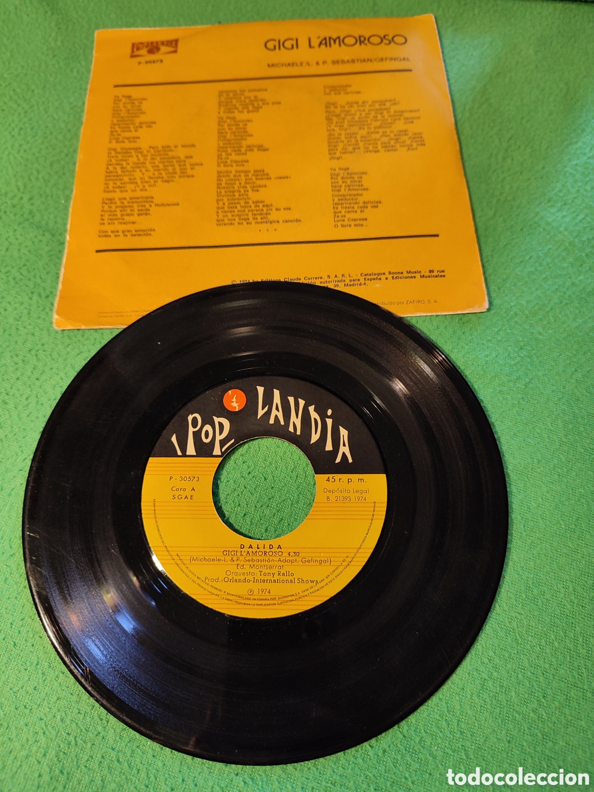 Discos de vinilo: Dalida - Gigi Lamoroso - Foto 2